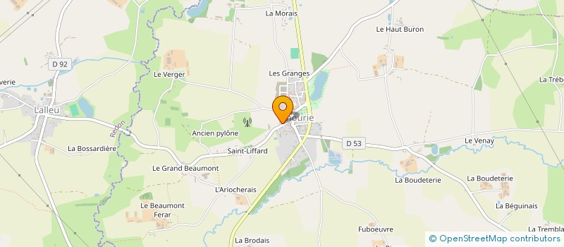 localisation de l'entreprise CLUB LE BON ACCUEIL  THOURIE