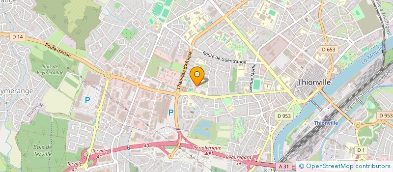 localisation de l'entreprise CLUB LE CASTEL  THIONVILLE