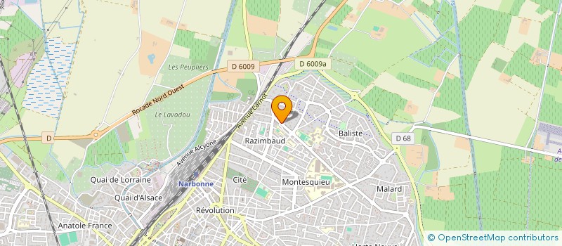 localisation de l'entreprise CLUB LE GRANGEOT  NARBONNE