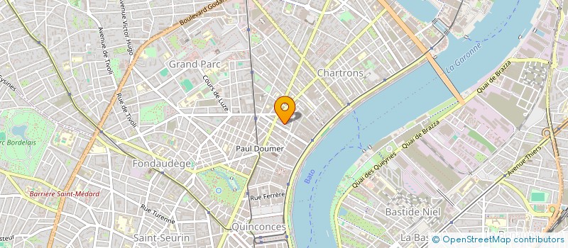 localisation de l'entreprise CLUB LE NOIR ET LE BLANC ASS MUSIQUES  BORDEAUX