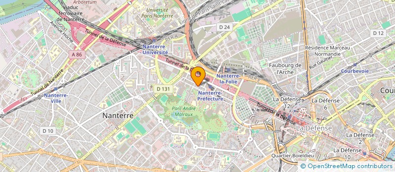 localisation de l'entreprise CLUB LE RICHMOND à NANTERRE