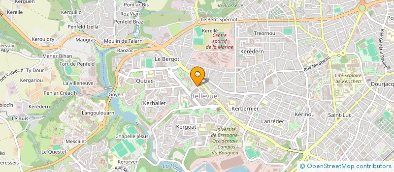 localisation de l'entreprise CLUB LEO LAGRANGE à BREST