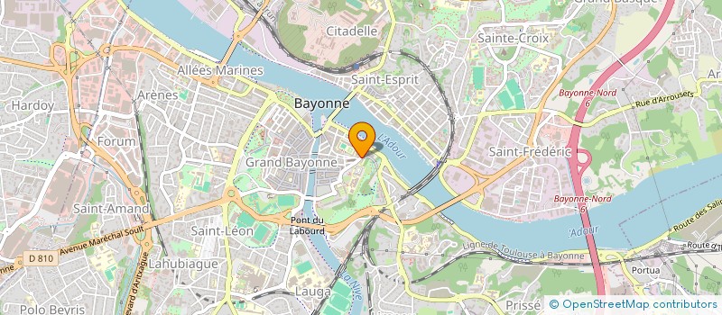 localisation de l'entreprise CLUB LEO LAGRANGE à BAYONNE
