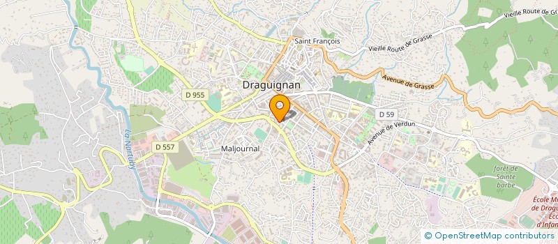 localisation de l'entreprise CLUB LEO LAGRANGE à DRAGUIGNAN