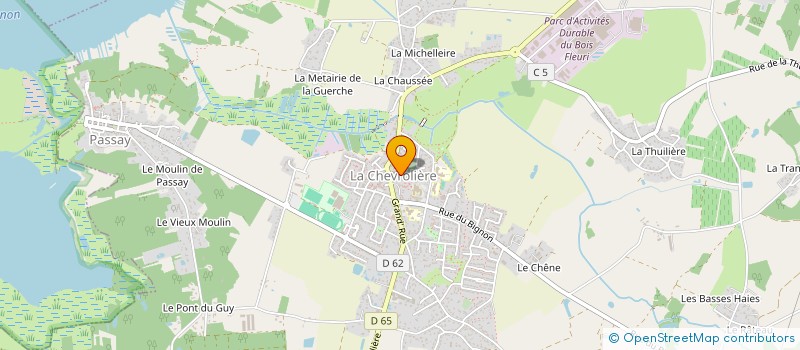 localisation de l'entreprise CLUB LES AMIS D'HERBAUGES  LA CHEVROLIERE