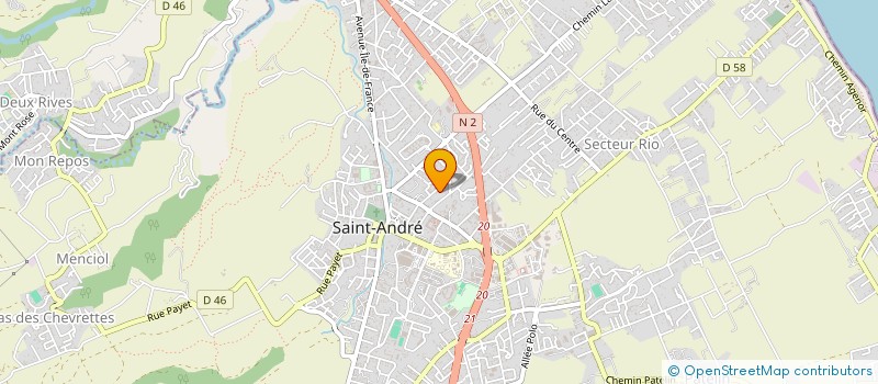 localisation de l'entreprise CLUB LES LILAS à SAINT-ANDRE