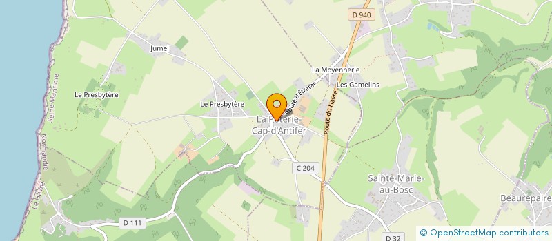 localisation de l'entreprise CLUB LES MOUETTES  LA POTERIE CAP D'ANTIFER