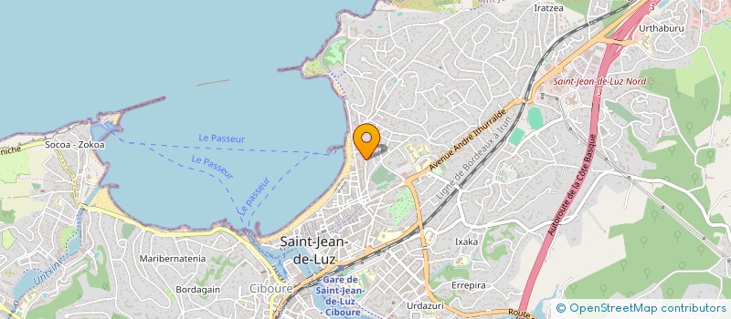 localisation de l'entreprise CLUB LES TROIS COURONNES à SAINT-JEAN-DE-LUZ