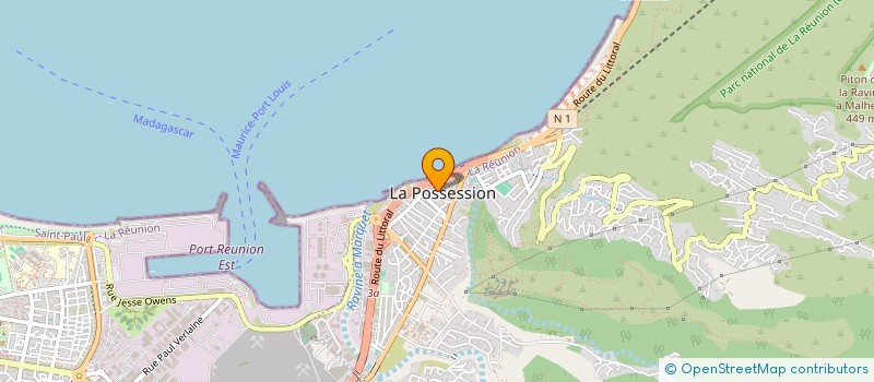 localisation de l'entreprise CLUB LES VIOLETTES DU DOS D'ANE  LA POSSESSION