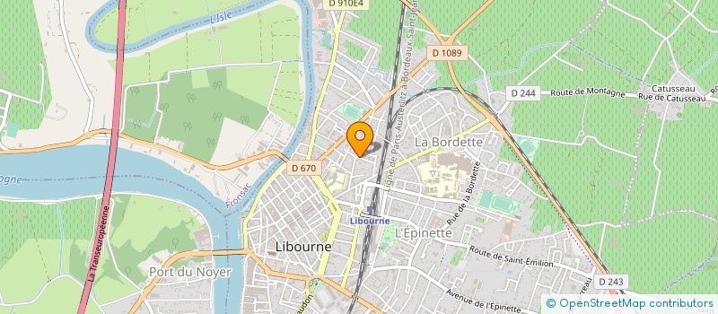 localisation de l'entreprise CLUB LIBOURNAIS DE LA RETRAITE SPORTIVE à LIBOURNE