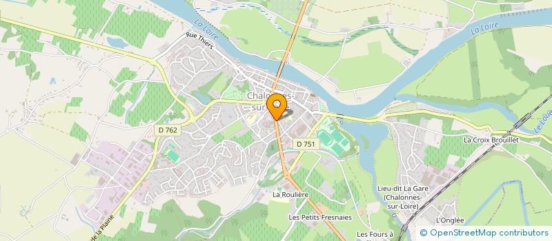 localisation de l'entreprise CLUB LIGERIEN D'IMPROVISATION THEATRALE  CHALONNES-SUR-LOIRE