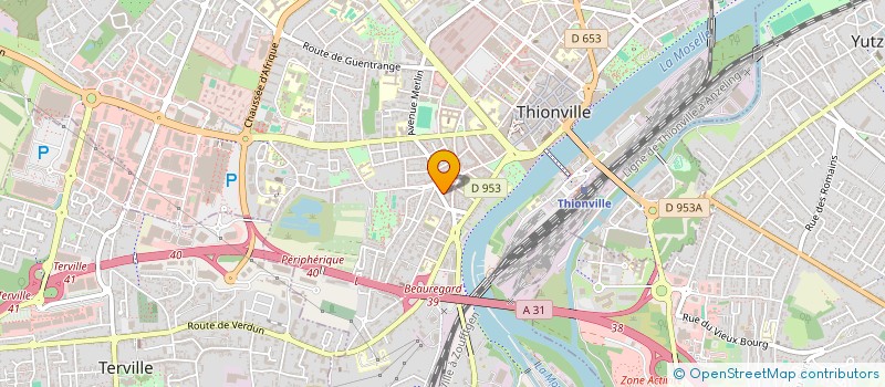 localisation de l'entreprise CLUB LIGNE ET FORME à THIONVILLE
