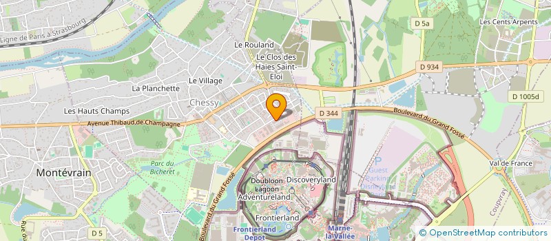 localisation de l'entreprise CLUB LIMO SERVICES à CHESSY