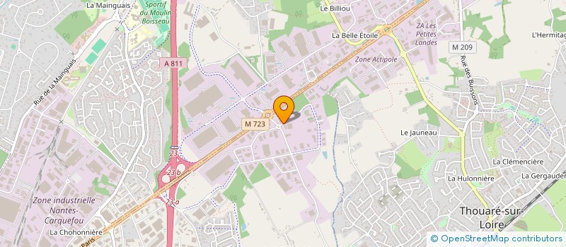 localisation de l'entreprise CLUB LOGISTIQUE DES PAYS DE LA LOIRE  SAINTE-LUCE-SUR-LOIRE