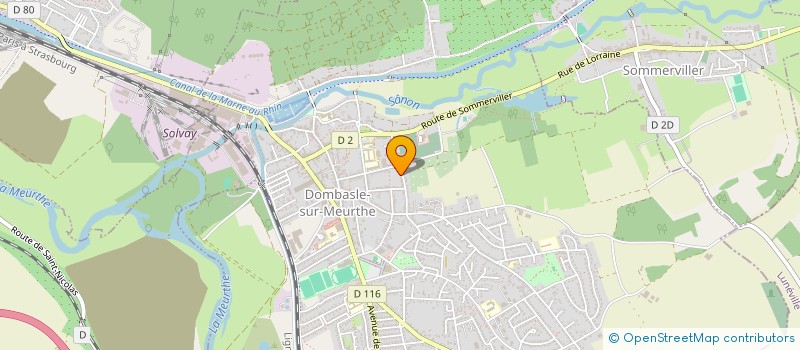 localisation de l'entreprise CLUB LOISIR  DOMBASLE-SUR-MEURTHE