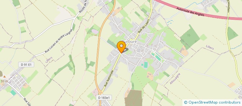 localisation de l'entreprise CLUB LOISIR DU MERCREDI BURBURE à BURBURE