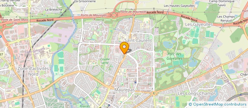 localisation de l'entreprise CLUB LOISIRS BANQUE DE BRETAGNE  RENNES