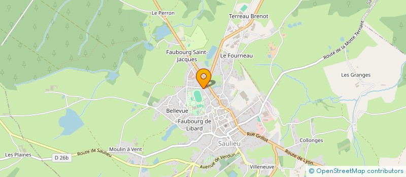 localisation de l'entreprise CLUB LOISIRS CULTURE à SAULIEU