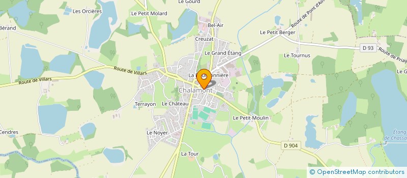 localisation de l'entreprise CLUB LOISIRS ET AMITIE L ET A DE CHALAMONT à CHALAMONT