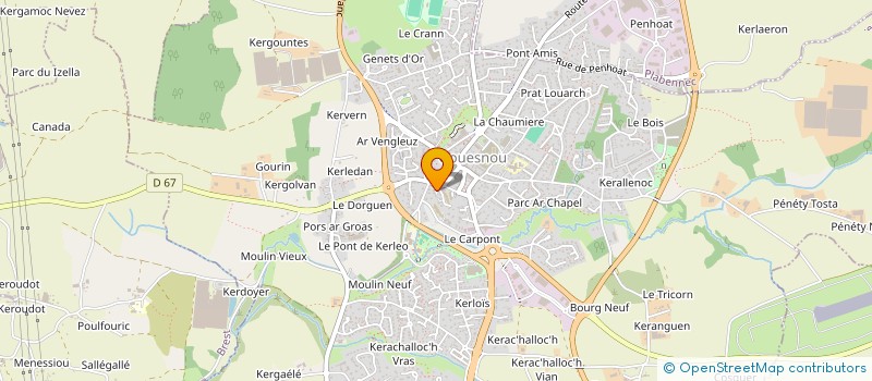 localisation de l'entreprise CLUB  LOISIRS ET CULTURE DE GOUESNOU  GOUESNOU