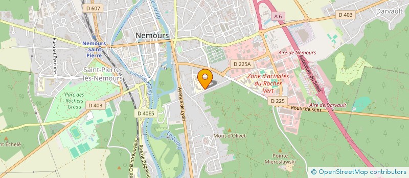 localisation de l'entreprise CLUB LOISIRS ET RENCONTRES  NEMOURS