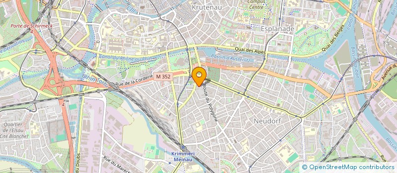 localisation de l'entreprise CLUB LOISIRS GEM 67 à STRASBOURG