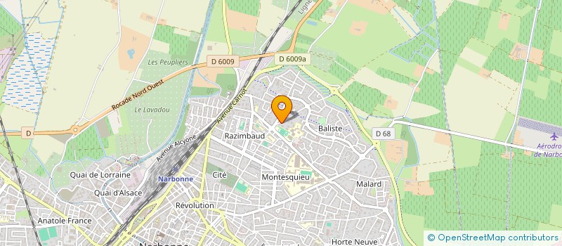 localisation de l'entreprise CLUB LOISIRS LE MONTESQUIEU RAZIMBAUD  NARBONNE