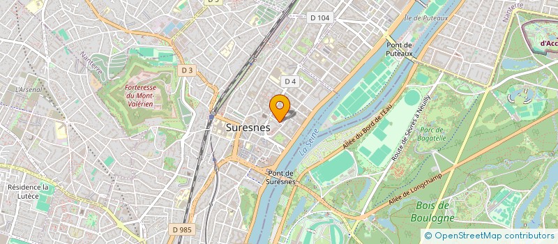 localisation de l'entreprise CLUB LONGCHAMP à SURESNES
