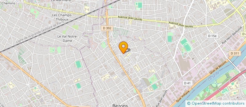 localisation de l'entreprise CLUB LONGUEIL à BEZONS