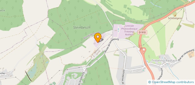 localisation de l'entreprise CLUB LORRAIN DE VEHICULES MILITARIA ALLIES  CREHANGE