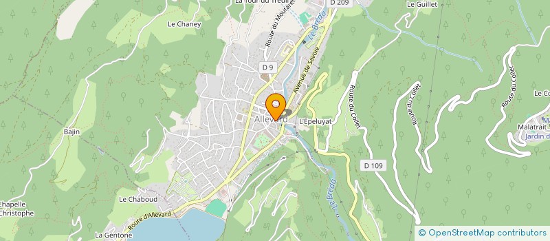 localisation de l'entreprise CLUB LOUARAZ  ALLEVARD