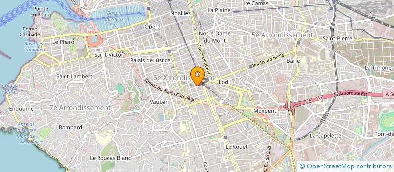 localisation de l'entreprise CLUB LOUIS  MARSEILLE