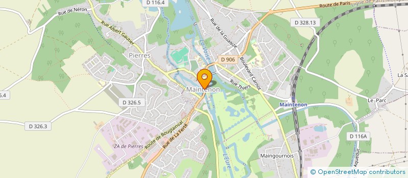 localisation de l'entreprise CLUB LOUIS ROY à MAINTENON