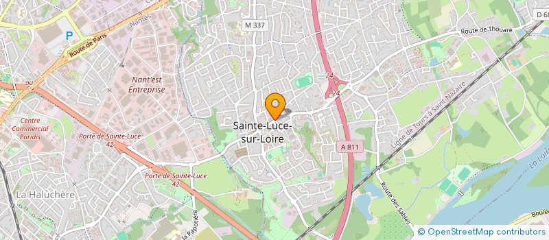 localisation de l'entreprise CLUB LUCEEN AMITIE ET LOISIRS  SAINTE-LUCE-SUR-LOIRE