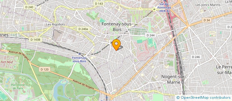 localisation de l'entreprise CLUB MAC LUHAN à FONTENAY-SOUS-BOIS