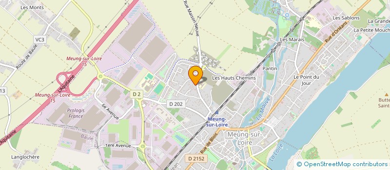 localisation de l'entreprise CLUB MAGDUNOIS DE TENNIS DE TABLE à MEUNG-SUR-LOIRE