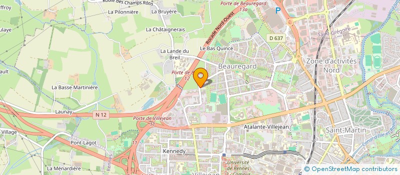 localisation de l'entreprise CLUB MAIF TENNIS  RENNES