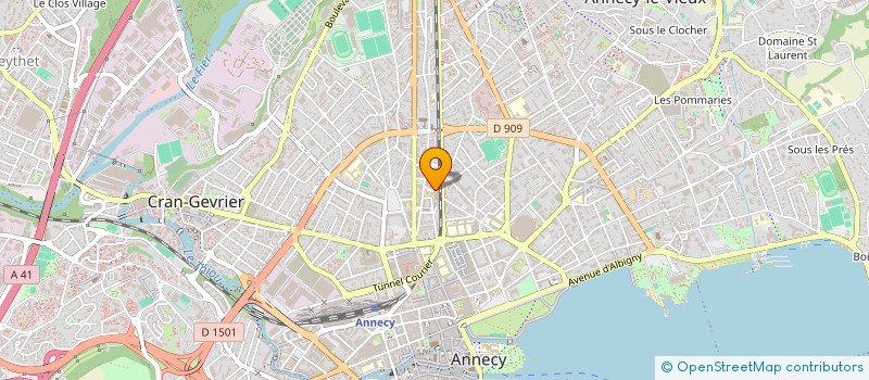 localisation de l'entreprise CLUB MANAGERS DES SAVOIE à ANNECY