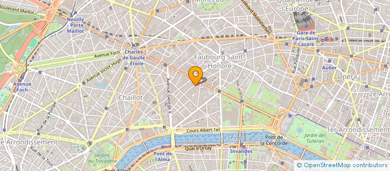 localisation de l'entreprise CLUB MARBEUF à PARIS