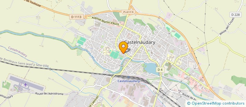 localisation de l'entreprise CLUB ' MARTIN JORDANA '  CASTELNAUDARY