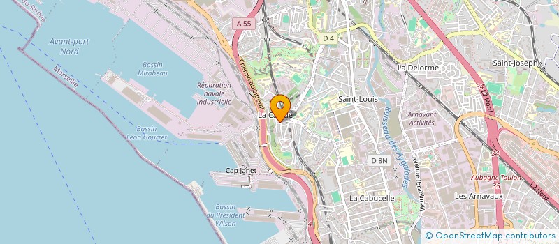 localisation de l'entreprise CLUB MASSILIA FORMAT PLONGEE SECOURISME à MARSEILLE 15EME