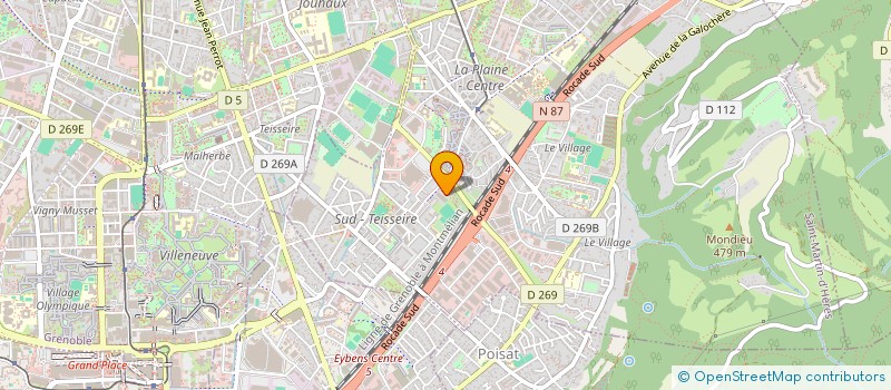 localisation de l'entreprise CLUB MATINEROIS DE FUTSAL  SAINT-MARTIN-D'HERES