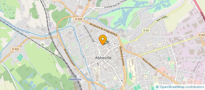 localisation de l'entreprise CLUB MAX LEJEUNE à ABBEVILLE