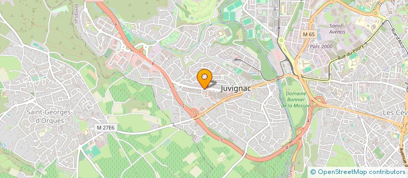 localisation de l'entreprise CLUB MEDITERRANEEN D''ESCRIME  JUVIGNAC