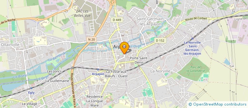 localisation de l'entreprise CLUB MODELISME FERROVIAIRE ARPAJONNAIS  ARPAJON