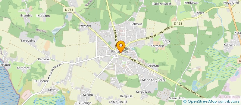 localisation de l'entreprise CLUB MODELISTE DU LITTORAL  PLOUHINEC