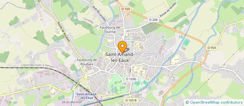 localisation de l'entreprise CLUB MODERN'DANSE  SAINT-AMAND-LES-EAUX