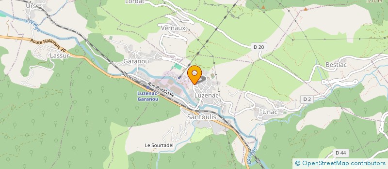 localisation de l'entreprise CLUB MONTAGNE DE LUZENAC à LUZENAC