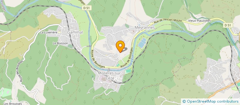 localisation de l'entreprise CLUB MONTGRILLET  MEYRANNES