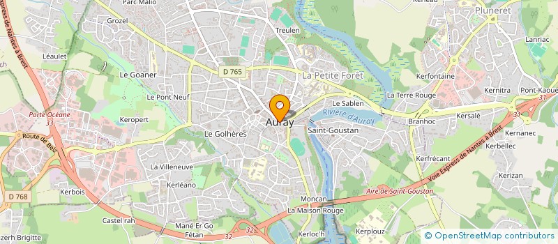 localisation de l'entreprise CLUB MORBIHANNAIS ATHLETISME à AURAY